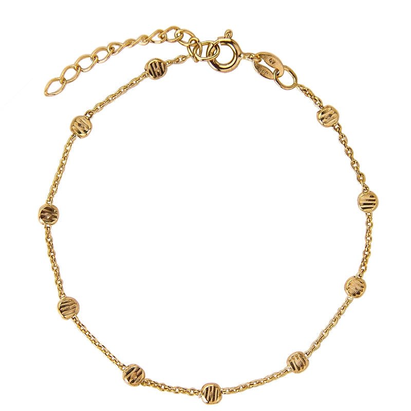 Jeberg Jewellery Armband Gold Beads, vergoldet