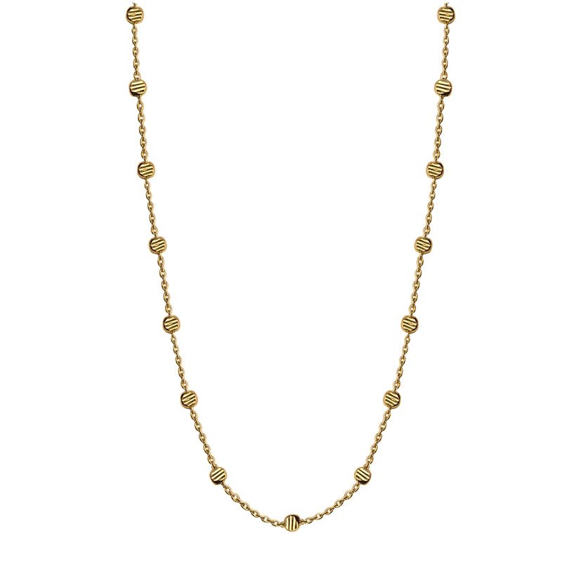 Jeberg Jewellery Kette Gold Beads, vergoldet
